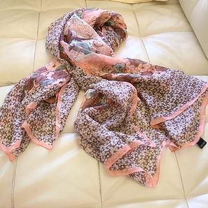 Square silk scarf